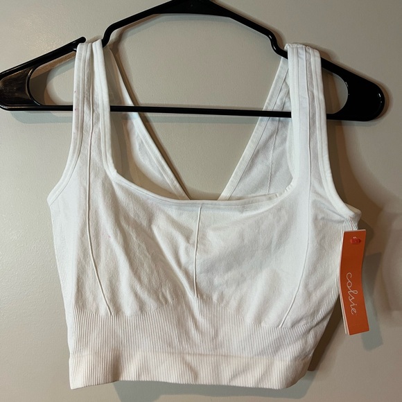 **BUNDLE ONLY** Colsie White Unlined Sports Bra - Picture 1 of 8